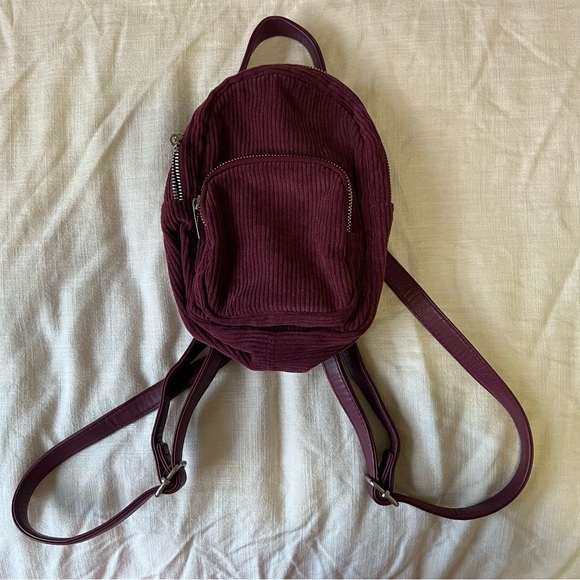 wild fable Handbags - Wild Fable Mini Velvet Backpack